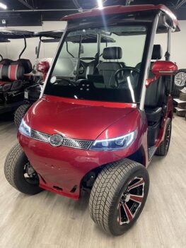 Red 2024 Evolution D3 golf cart for sale
