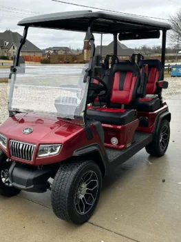 2024 Red Evolution D5 ranger electric golf cart