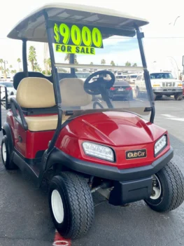 2020 Club Car - Tempo In Maroon 4pr Golf Cart W/ New Lithium Battery